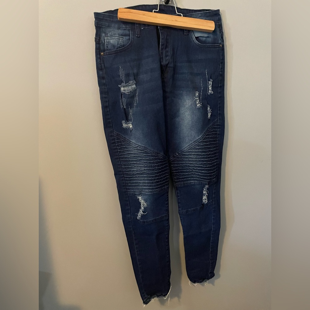 Falmer Heritage Ribbed Distressed Skinny Jeans